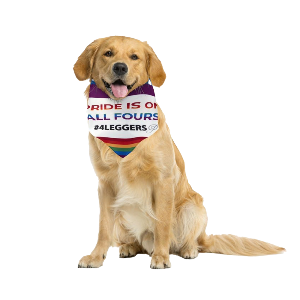 Dog Fashion Living Pride Is On All Fours #4Leggers Bandana