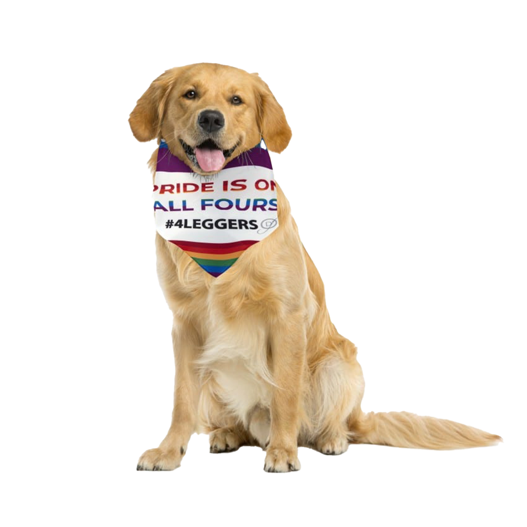 Dog Fashion Living Pride Is On All Fours #4Leggers Bandana