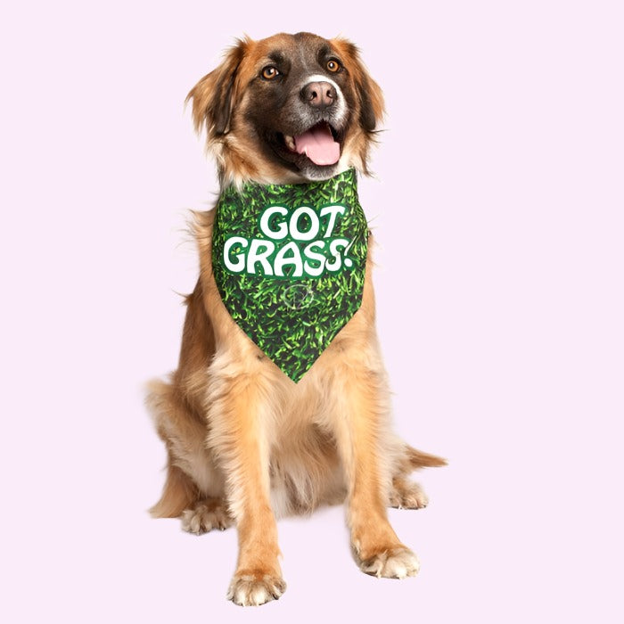 “Got Grass?” Dog Bandana
