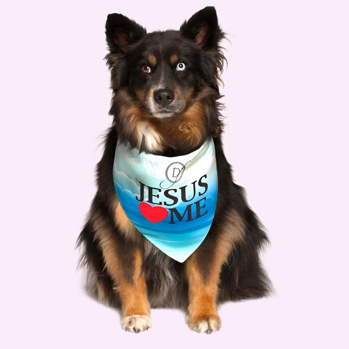 Gesù mi ama bandana per cani