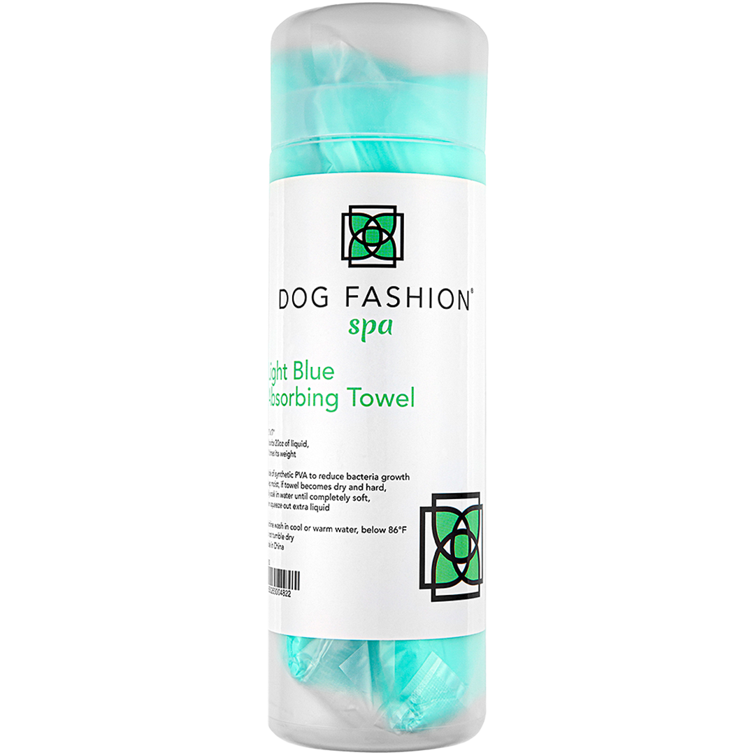 Dog Fashion Spa Absoption Towel Light Blue