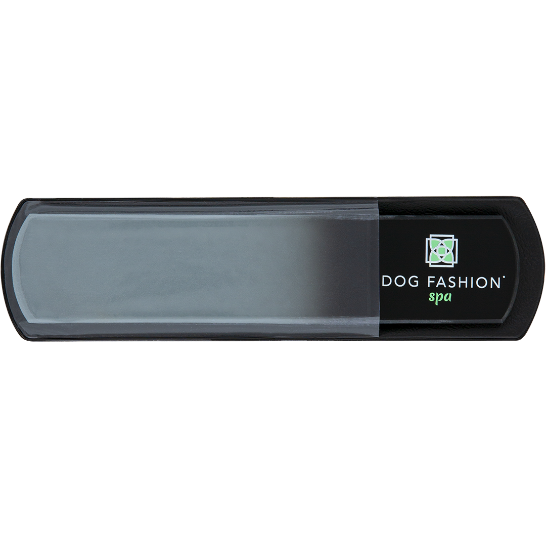 Elegant Black Glass Nail File from Dog Fashion Spa