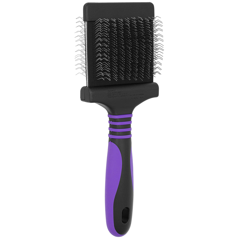 Dog Fashion Spa Deshedding Medium Firm Purple Slicker Brush