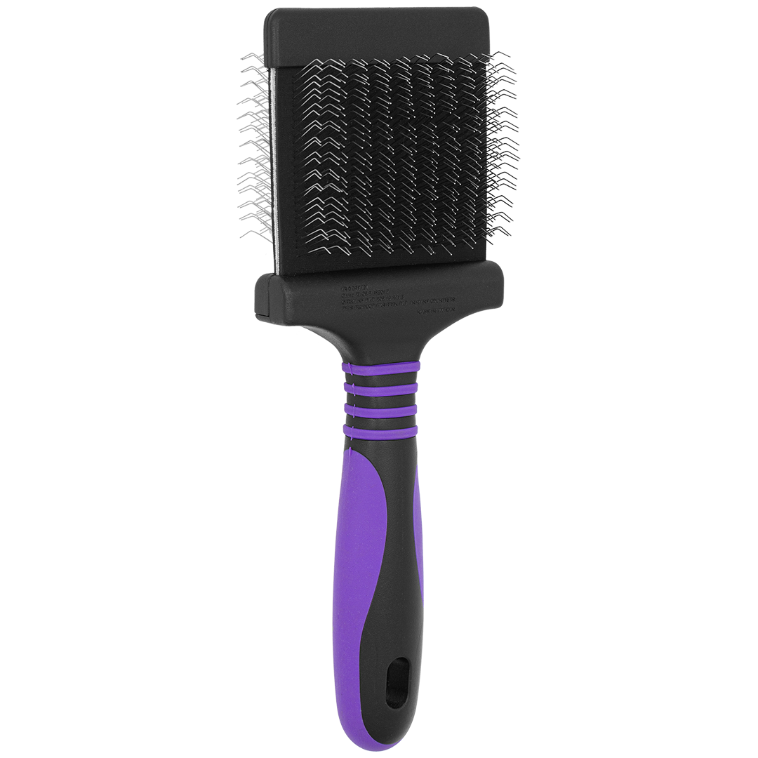 Dog Fashion Spa Deshedding Medium Firm Purple Slicker Brush