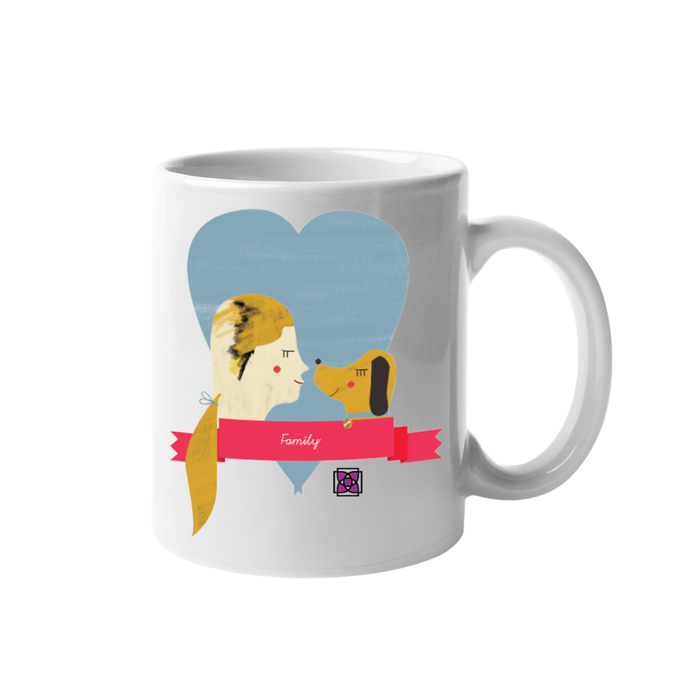 Dog's are Family Mug by Dog Fashion Living