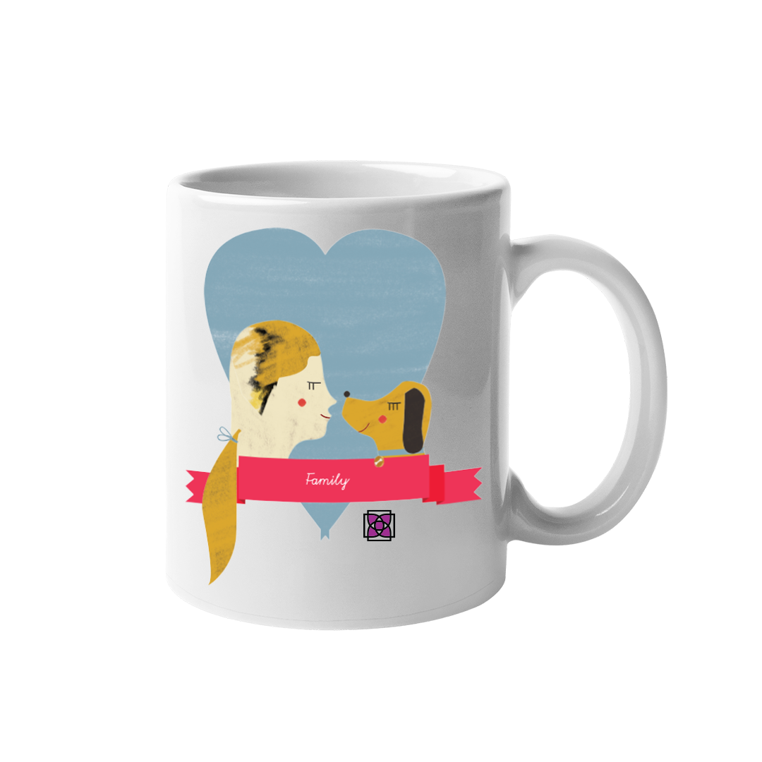 Dog's are Family Mug by Dog Fashion Living