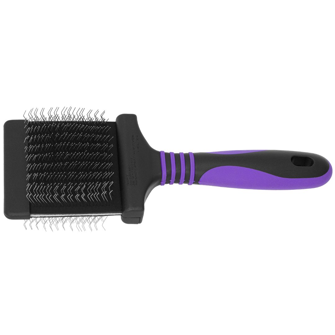 Deshedding Medium Firm Purple Slicker Brush by Dog Fashion Spa