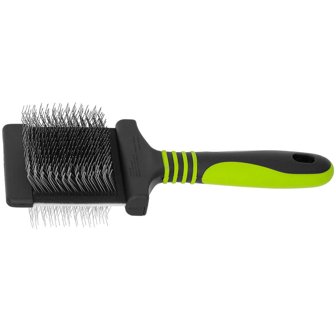 Finishing Soft Green Slicker Brush by Dog Fashion Spa