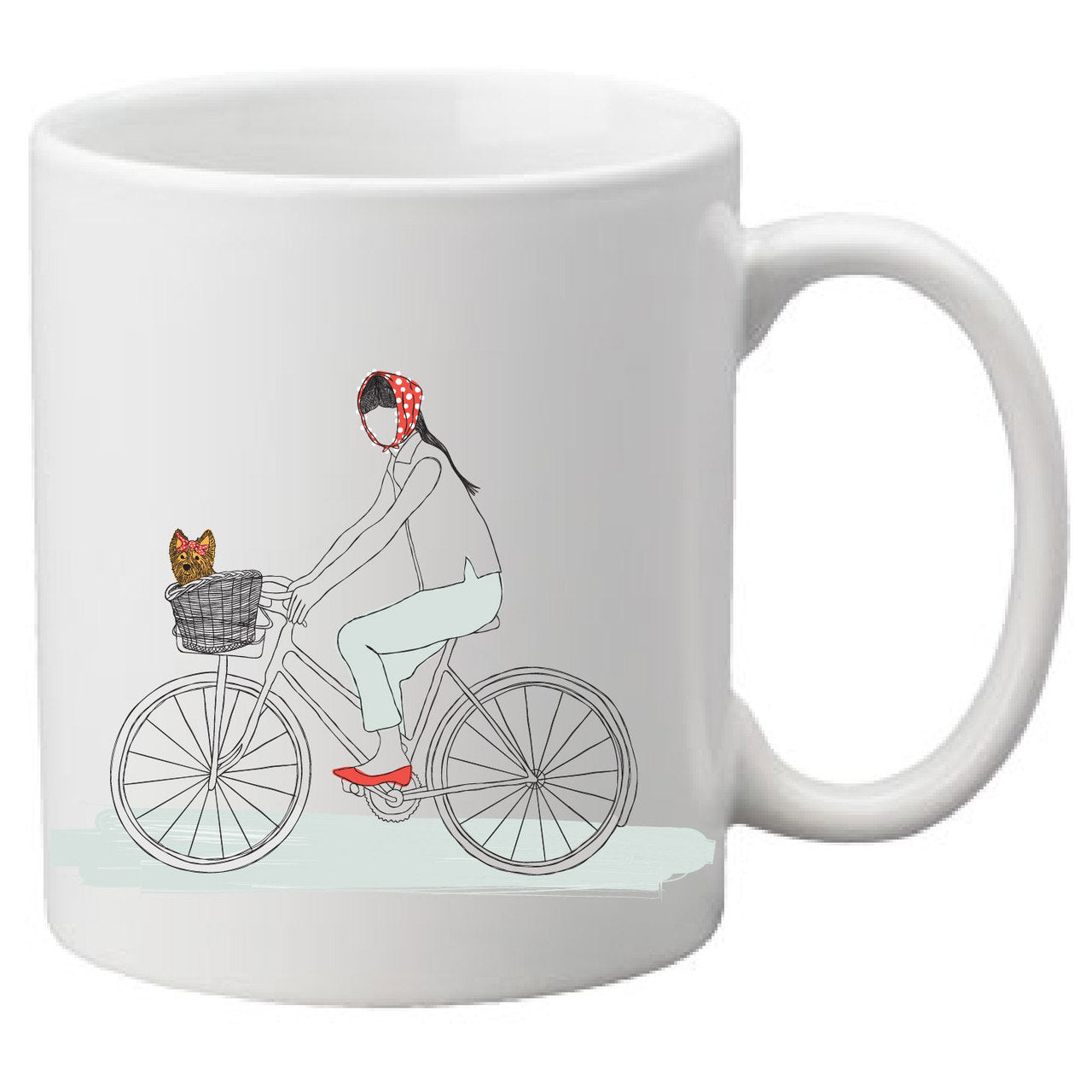 Dog on a Bike Mug