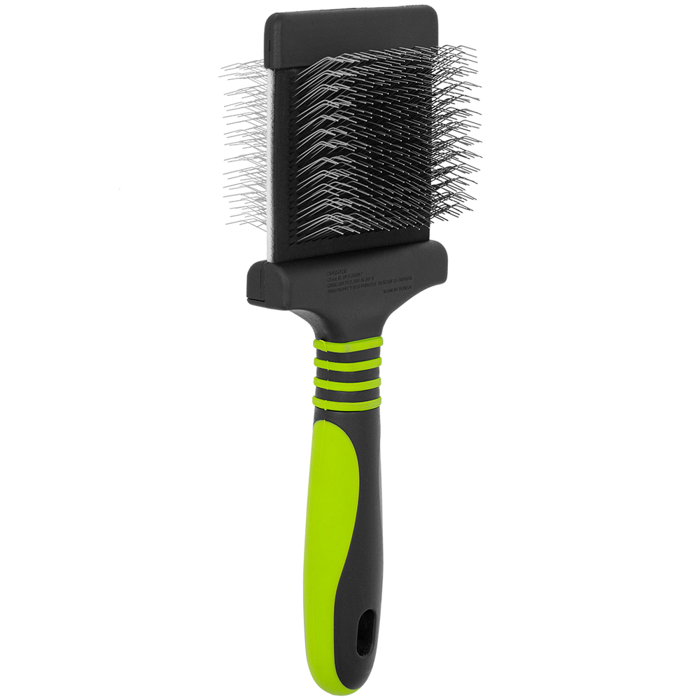 Dog Fashion Spa Finishing Soft Green Slicker Brush