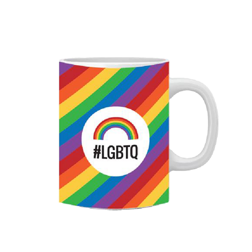 Dog Fashion Living LGBTQ Rainbow Mug for Dogs