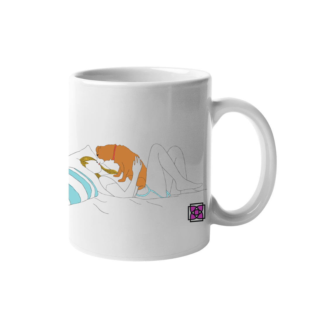 Dog Fashion Living Morning Kiss Mug