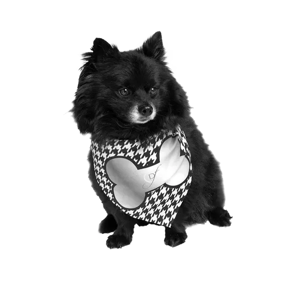 Dog Fashion Living Silver Bone Classy Bandana